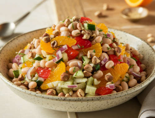 Ayurvedic Kitchen: Protein Fennel and Orange Salad with Cannellini Beans and Toasted Hazelnuts (Pitta-Balancing)