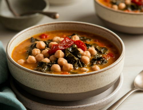 Ayurvedic Kitchen: Tuscan Chickpea and Kale Stew with Sundried Tomatoes (Kapha-Balancing)